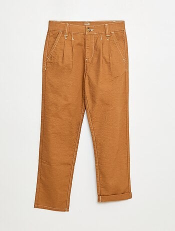 Pantalon oxford à pince