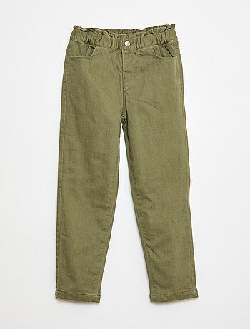 Pantalon paperbag rembourré