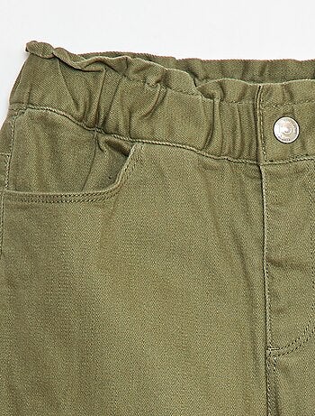 Pantalon paperbag rembourré