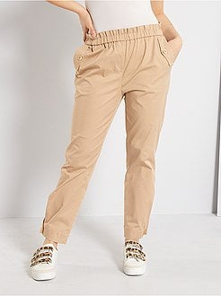 Pantalon regular à taille élastique - Kiabi