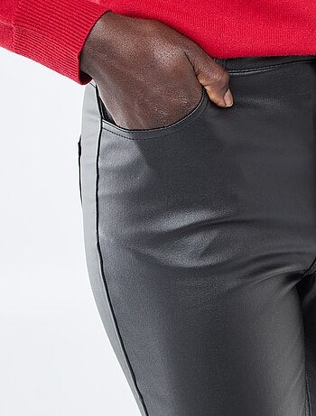 Pantalon skinny coated uni
