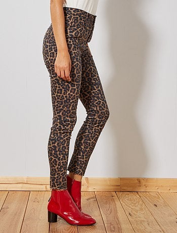 Pantalon skinny stretch imprimé - Kiabi