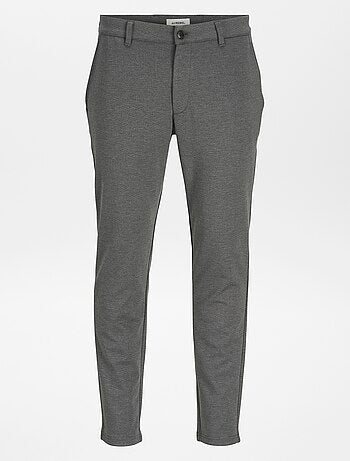Pantalon slim en maille longueur 34 'JJ Rebel'