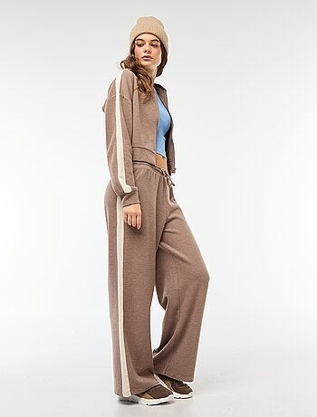 Pantalon style jogging en maille