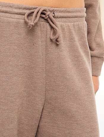 Pantalon style jogging en maille