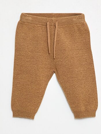 Pantalon uni en maille + chaussettes - 2 pièces