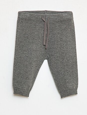 Pantalon uni en maille + chaussettes - 2 pièces