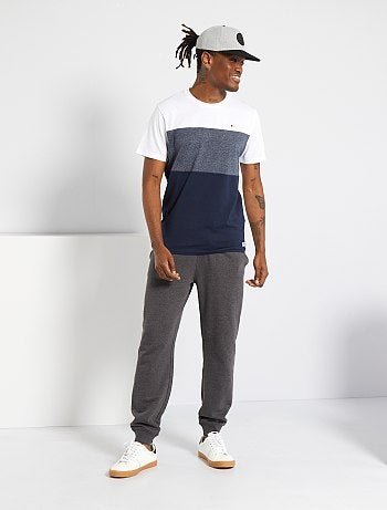 Pantalon uni en molleton