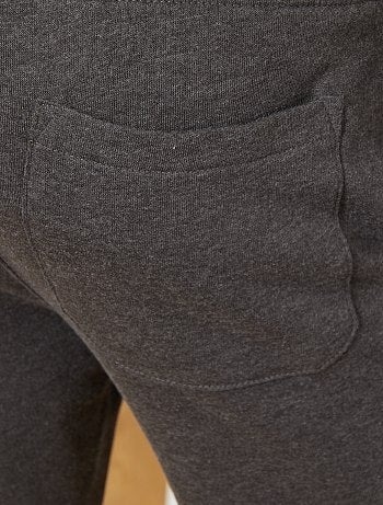 Pantalon uni en molleton