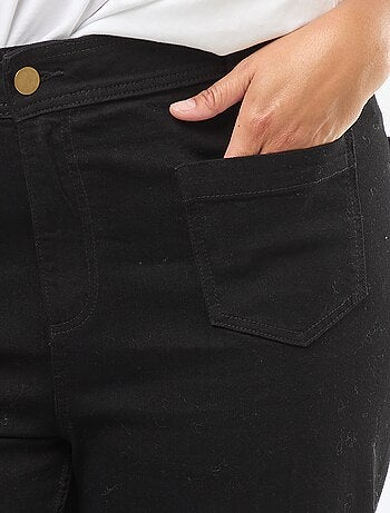 Pantalon wide leg cropped