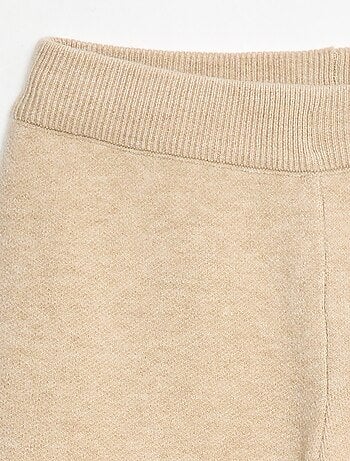 Pantalon wide leg en tricot