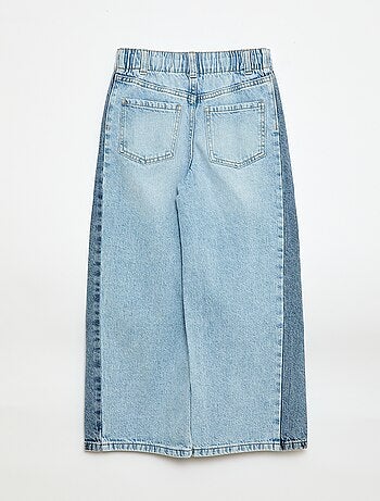 Pantalon wide leg fit / coupe large à 2 teintes