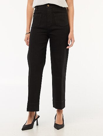 Pantalon wide leg uni