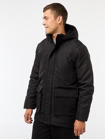 Parka à capuche mi-long