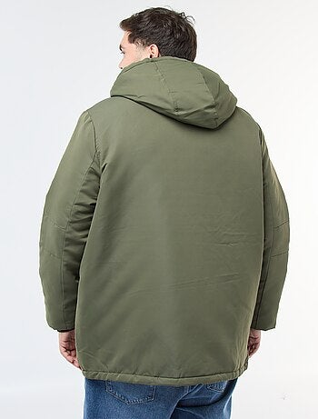 Parka à capuche unie déperlant