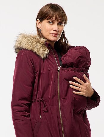 Parka de maternité avec détail de portage