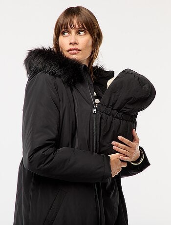 Parka de maternité avec détail de portage