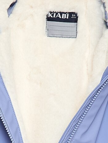 Parka déperlante à capuche entièrement doublée