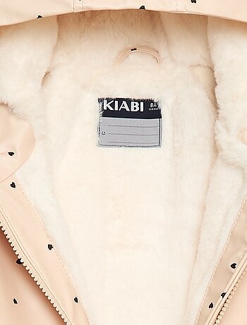 Parka déperlante à capuche entièrement doublée