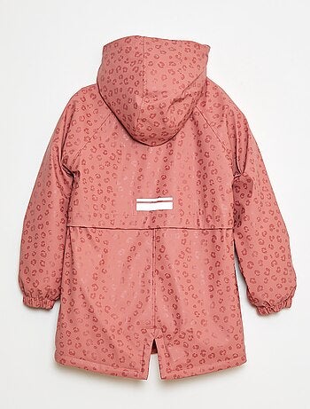 Parka déperlante à capuche entièrement doublée