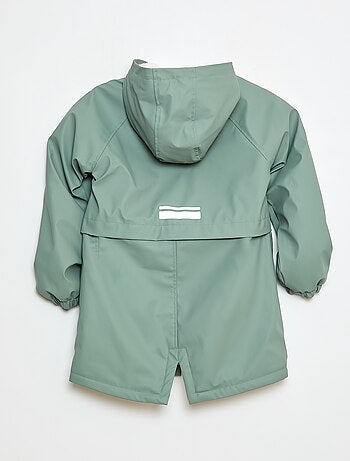 Parka déperlante à capuche entièrement doublée