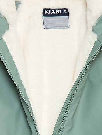 Parka déperlante à capuche entièrement doublée