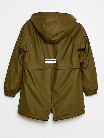 Parka déperlante à capuche moutonnée