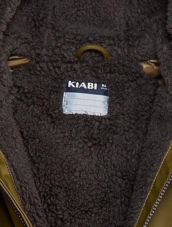 Parka déperlante à capuche moutonnée