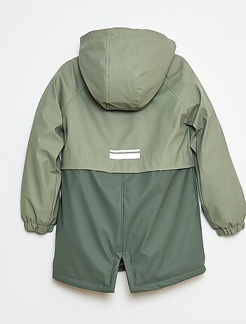Parka déperlante à capuche moutonnée