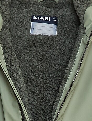 Parka déperlante à capuche moutonnée