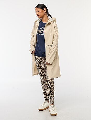 Parka longue déperlante à capuche