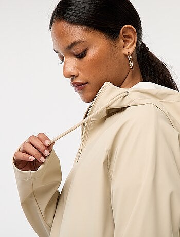 Parka longue déperlante à capuche