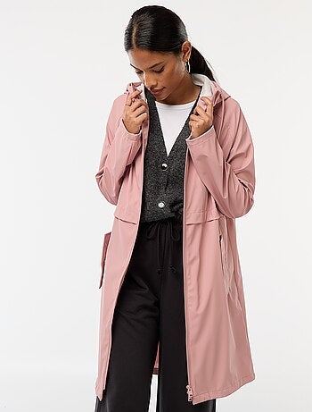 Parka longue déperlante à capuche
