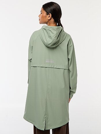 Parka longue déperlante à capuche