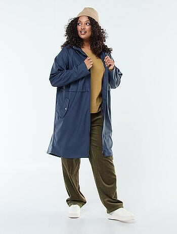 Parka longue déperlante avec détails réfléchissants