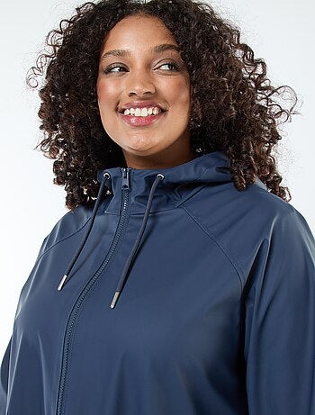 Parka longue déperlante avec détails réfléchissants