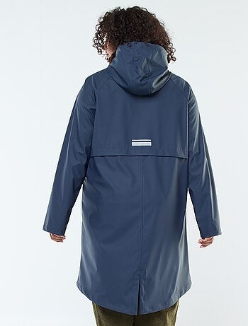Parka longue déperlante avec détails réfléchissants