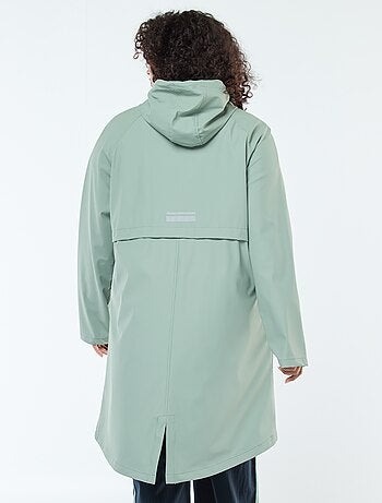 Parka longue déperlante avec détails réfléchissants