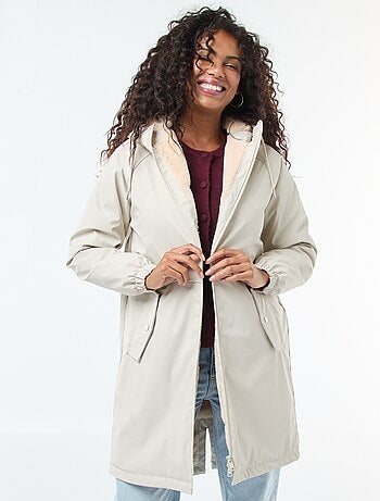 Parka longue fourrée