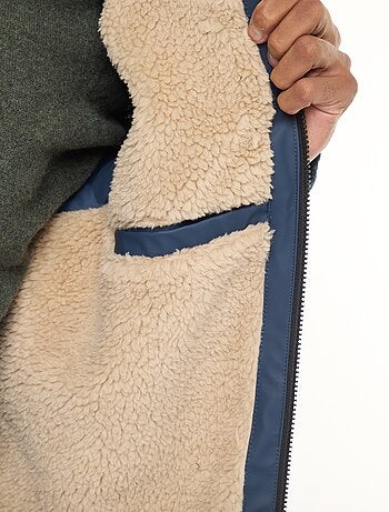 Parka longues déperlantes à capuche avec doublure chaude