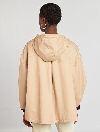Parka oversize à capuche déperlante