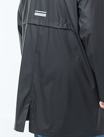 Parka unie longue et déperlante à capuche