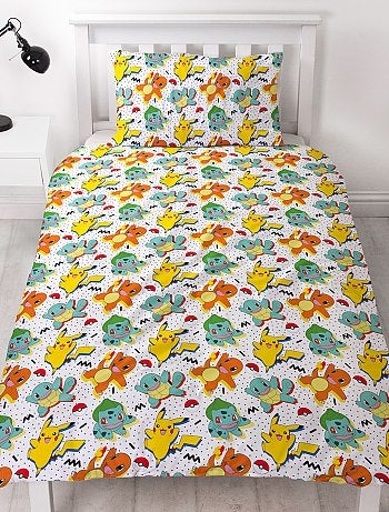Parure de lit 1 personne 'Pikachu' - Kiabi