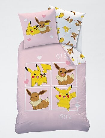 Parure de lit imprimé 'Pokemon'