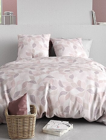 Parure de lit imprimée housse de couette + 2 taies - 2 personnes