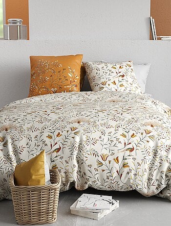 Parure de lit imprimée housse de couette + 2 taies - 2 personnes