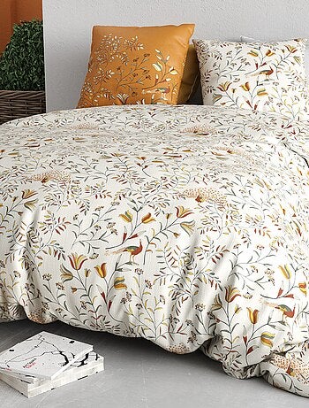 Parure de lit imprimée housse de couette + 2 taies - 2 personnes
