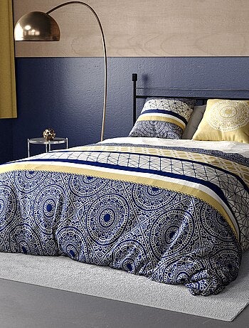Parure de lit imprimée housse de couette + 2 taies - 2 personnes