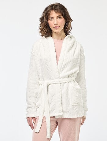 Peignoir doux en polaire