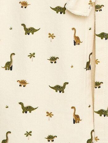 Peignoir imprimé éponge en coton